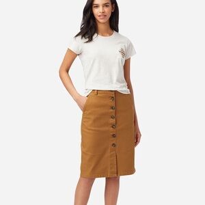 Pendleton Button-Front Denim Pencil Skirt
